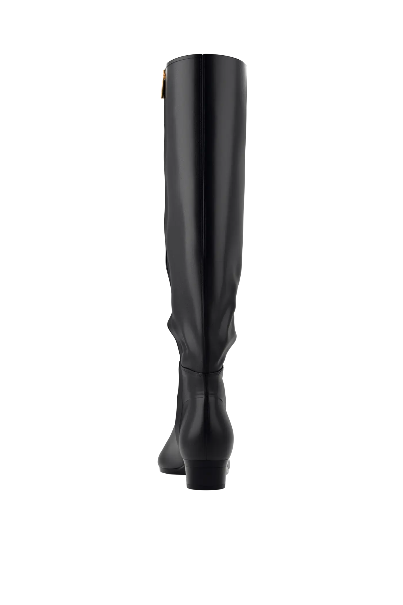 The Blake Knee High Boot - Coal Leather