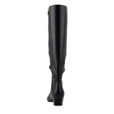Blake Knee High Boot - Coal Black Leather