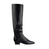 Blake Knee High Boot - Coal Black Leather