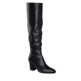 Blake Knee High Boot - Coal Black Leather 3 Block