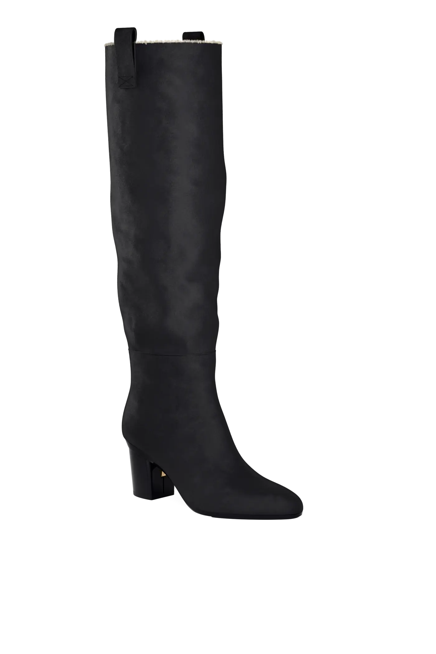 The Blake Boot - Coal Suede Sherpa 3 Block