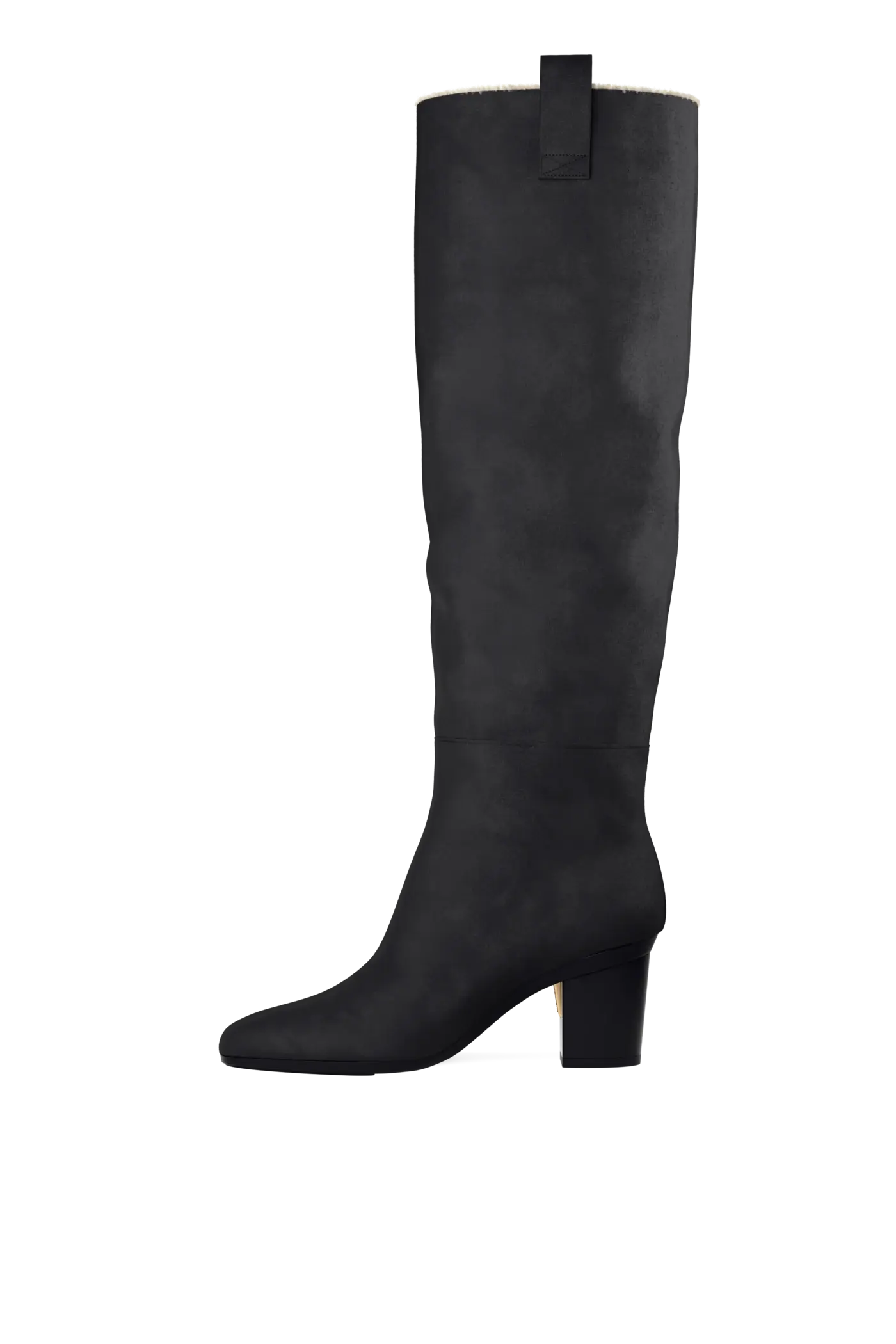 The Blake Boot - Coal Suede Sherpa 3 Block