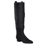 Blake Boot - Coal Black Suede Sherpa 4 Stiletto