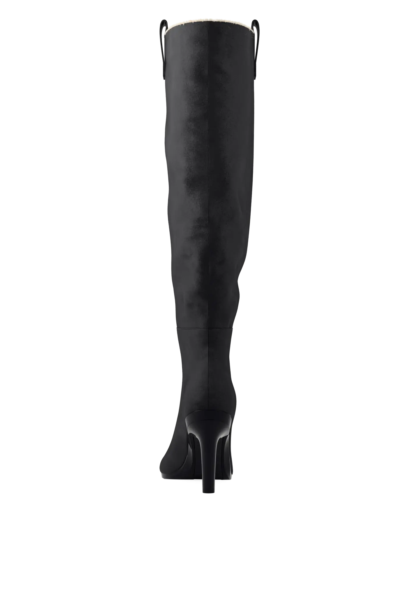 The Blake Boot - Coal Suede Sherpa 4 Stiletto