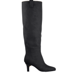 Blake Boot - Coal Black Suede Sherpa 3 Stiletto