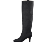 Blake Boot - Coal Black Suede Sherpa 3 Stiletto