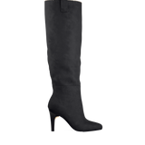 Blake Boot - Coal Black Suede Sherpa 4 Stiletto