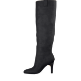 Blake Boot - Coal Black Suede Sherpa 4 Stiletto