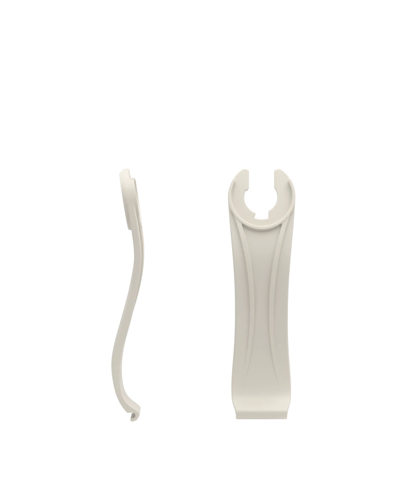 Stelo - Bone, product view. Pashion convertible heels go from heel to flat and are customizable with interchangeable heel kits.