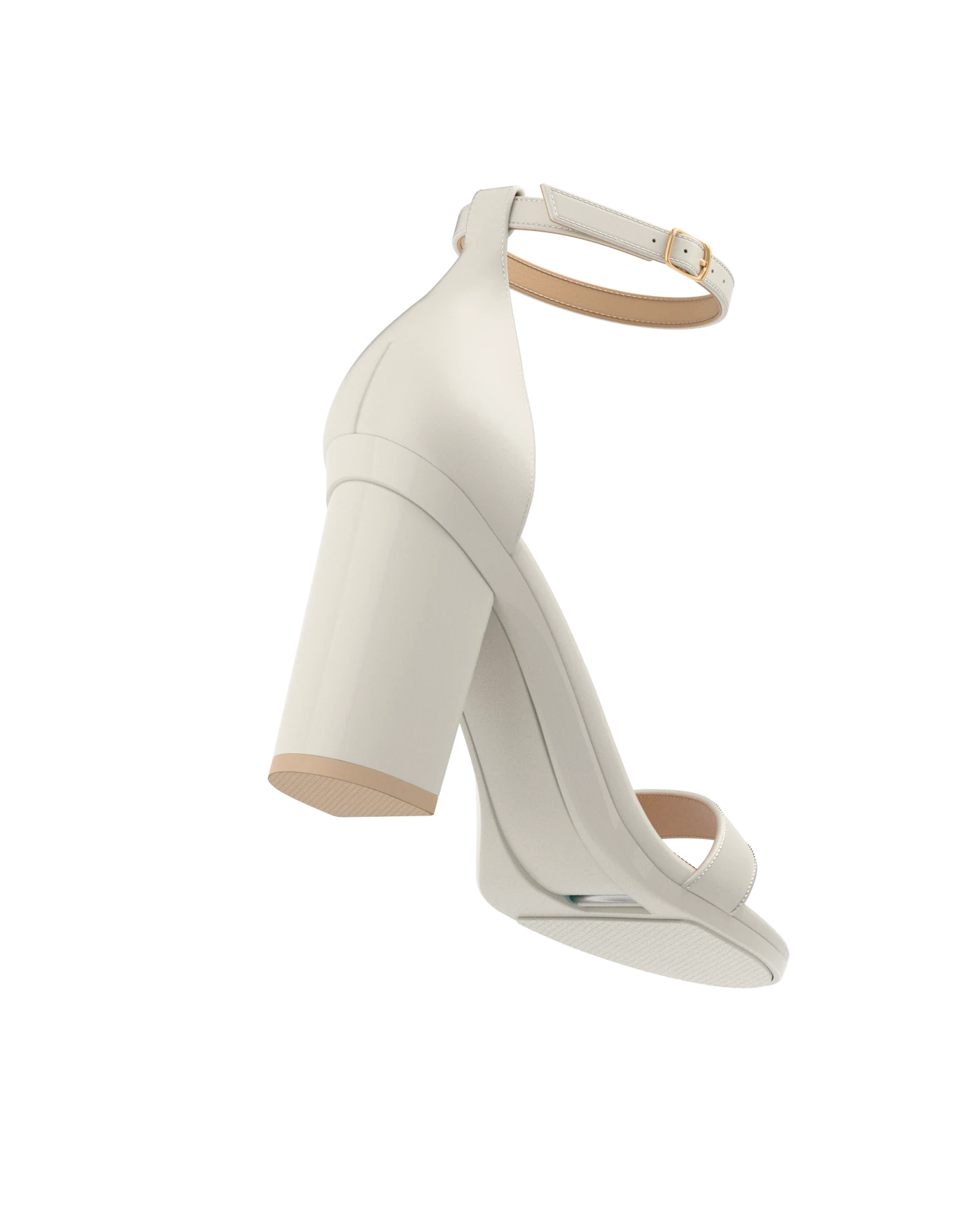Stelo - Bone, alternate view. Pashion convertible heels go from heel to flat and are customizable with interchangeable heel kits.