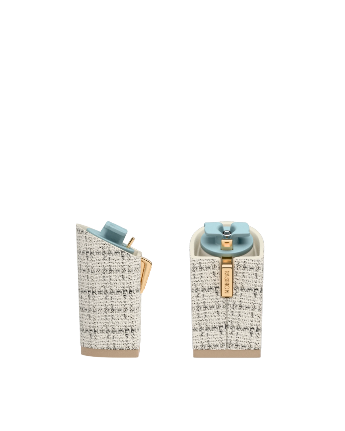 Block Heel Kit 4 Bone Tweed, 4-inch interchangeable block heel. Pashion convertible heels go from heel to flat and are customizable with interchangeable heel kits.