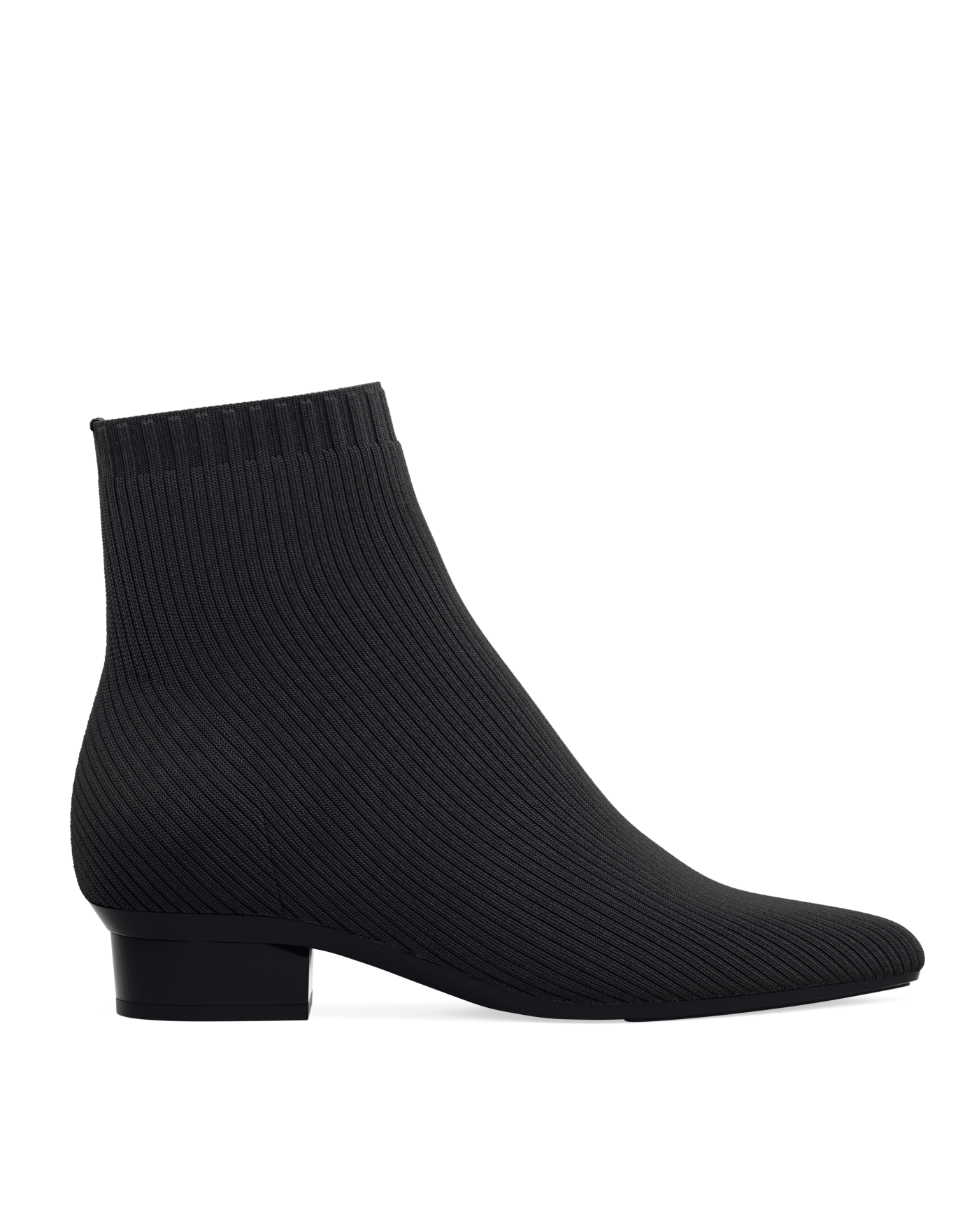 Peyton Ankle Boot - Coal Black Knit