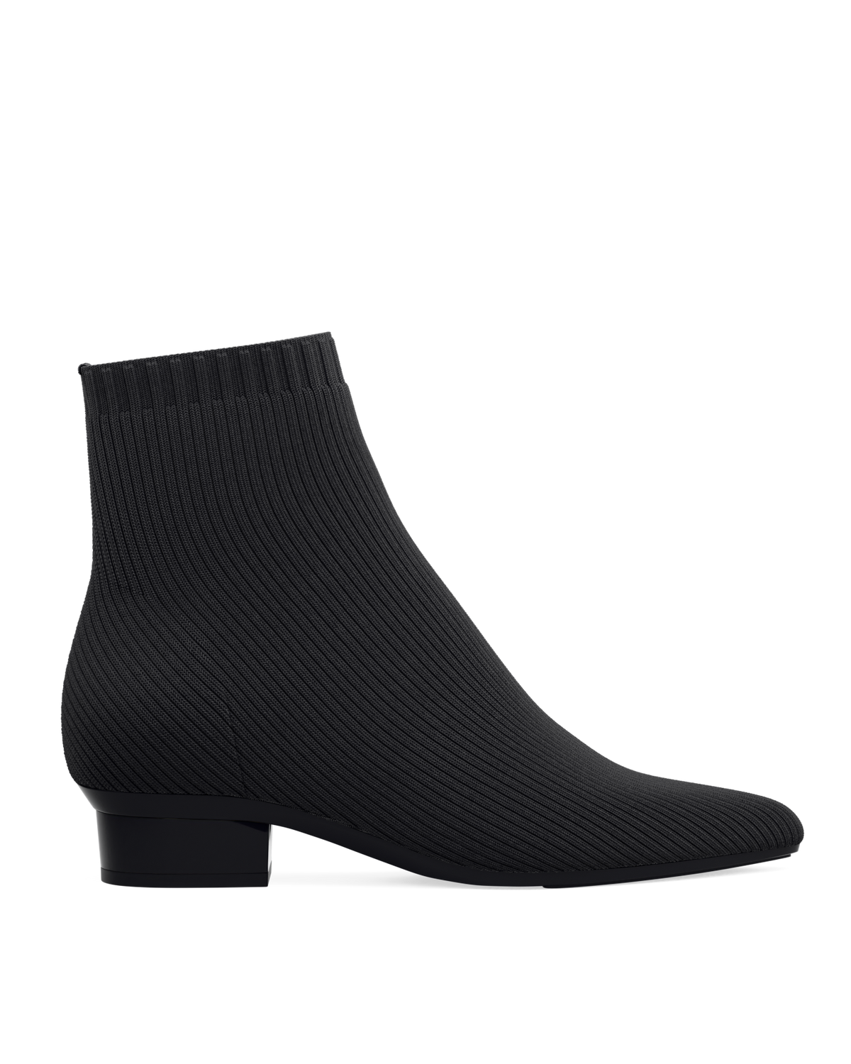 The Bootie - Coal Black Knit