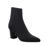 Peyton Ankle Boot - Coal Black Knit 3 Block