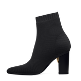Peyton Ankle Boot - Coal Black Knit 4 Block