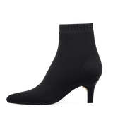 Peyton Ankle Boot - Coal Black Knit 3 Stiletto