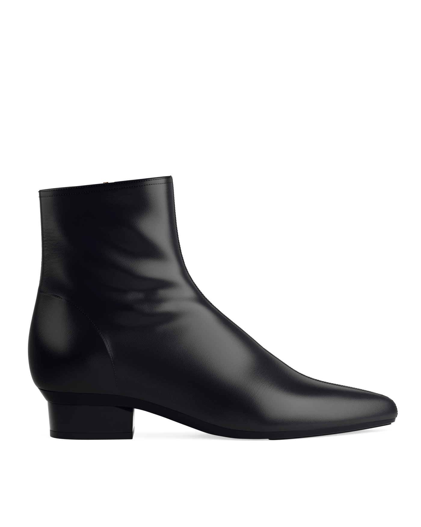 Peyton Ankle Boot - Coal Black Stretch Leather