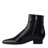 Peyton Ankle Boot - Coal Black Stretch Leather