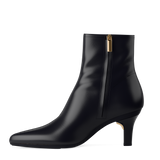 Peyton Ankle Boot - Coal Black Leather 3 Stiletto