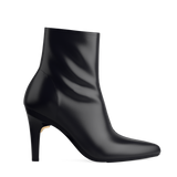 Peyton Ankle Boot - Coal Black Leather 4 Stiletto