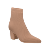 Peyton Ankle Boot - Latte Knit 3 Block