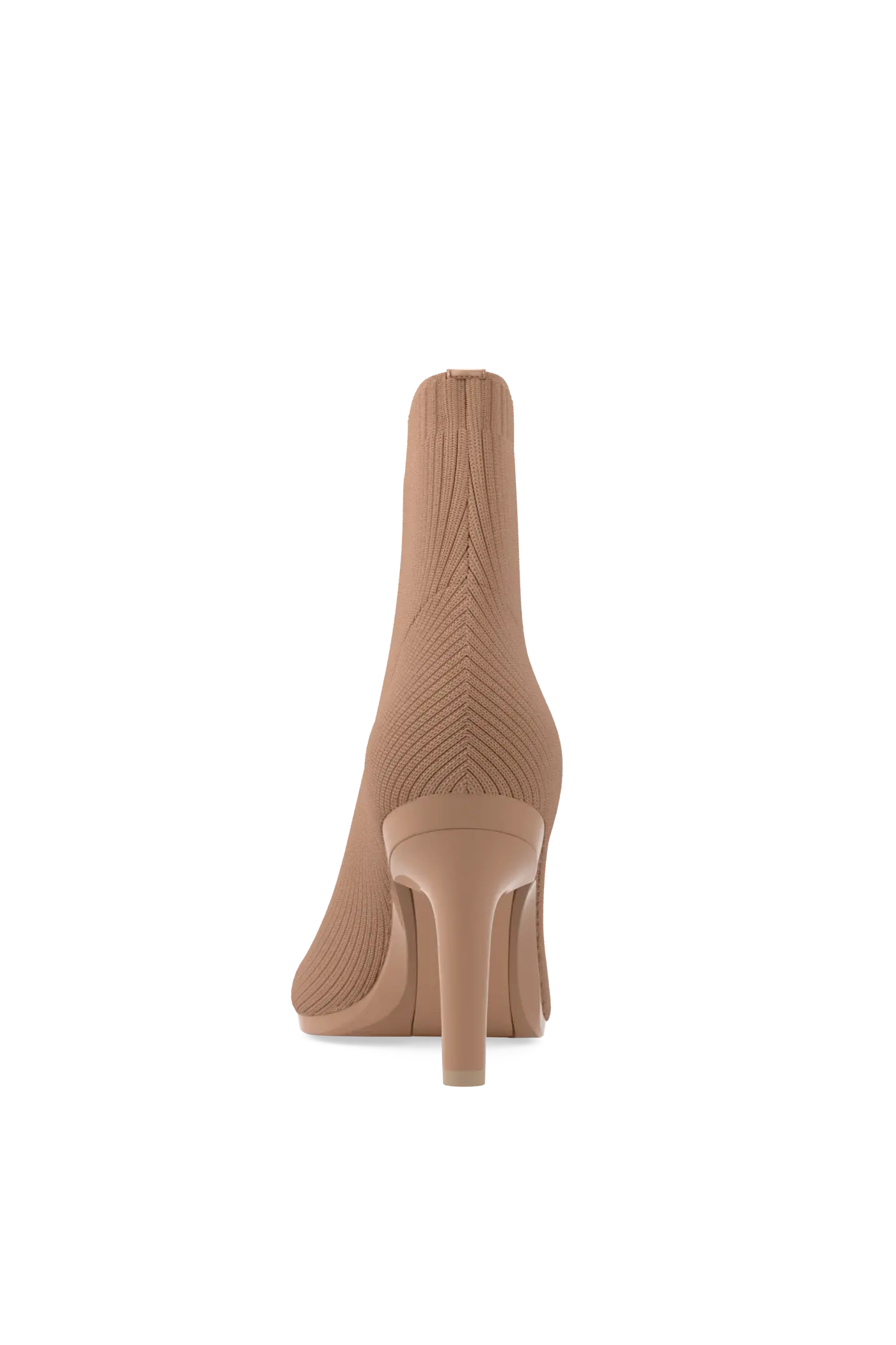 The Bootie - Latte Knit 4 Stiletto