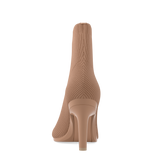 Peyton Ankle Boot - Latte Knit 4 Stiletto