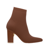 Peyton Ankle Boot - Walnut Knit 4 Block