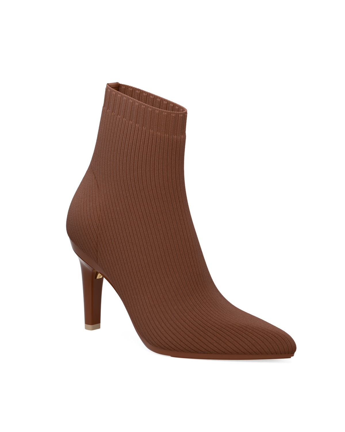 The Bootie - Walnut Knit 4 Stiletto