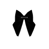 Ankle Bow Coal Black Velvet Clip