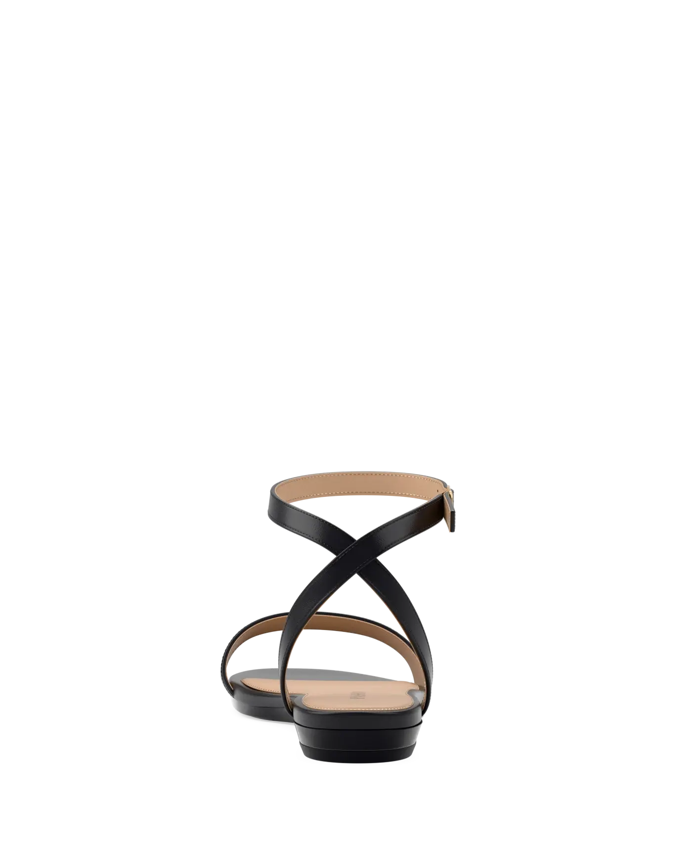 Brenna Sandal - Coal Black Leather
