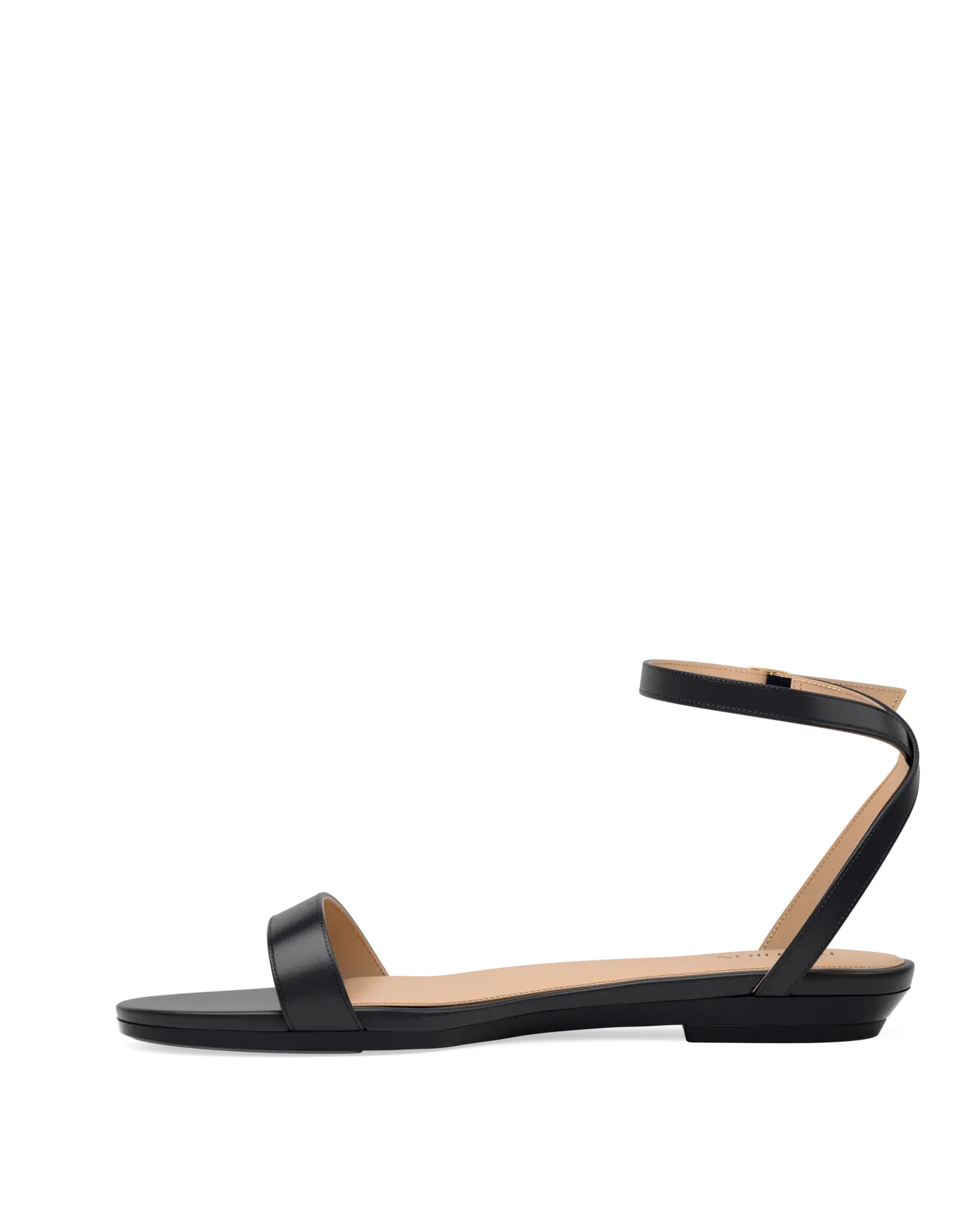 Brenna Sandal - Coal Black Leather