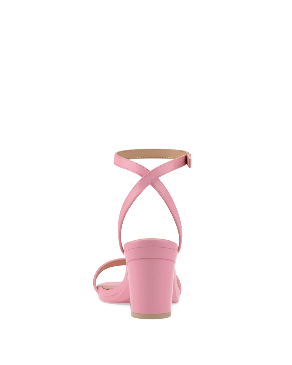 Brenna Sandal - Pink Leather 3 Block - Final Sale
