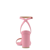 Brenna Sandal - Pink Leather 4 Block - Final Sale