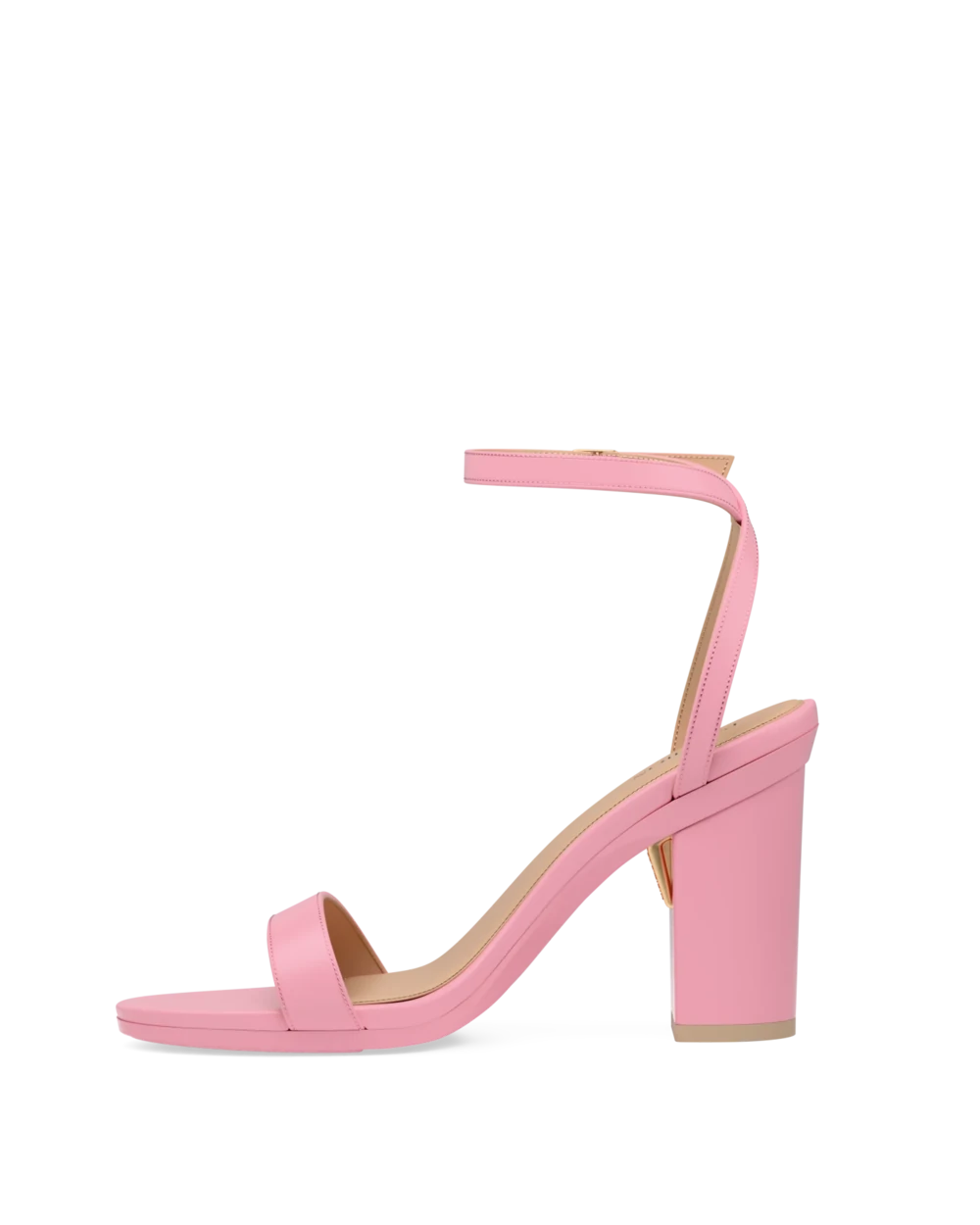 Brenna Sandal - Pink Leather 4 Block - Final Sale