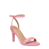 Brenna Sandal - Pink Leather 4 Stiletto - Final Sale