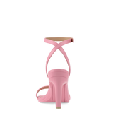 Brenna Sandal - Pink Leather 4 Stiletto - Final Sale