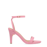 Brenna Sandal - Pink Leather 4 Stiletto - Final Sale
