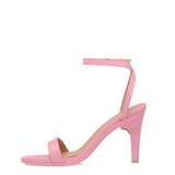 Brenna Sandal - Pink Leather 4 Stiletto - Final Sale