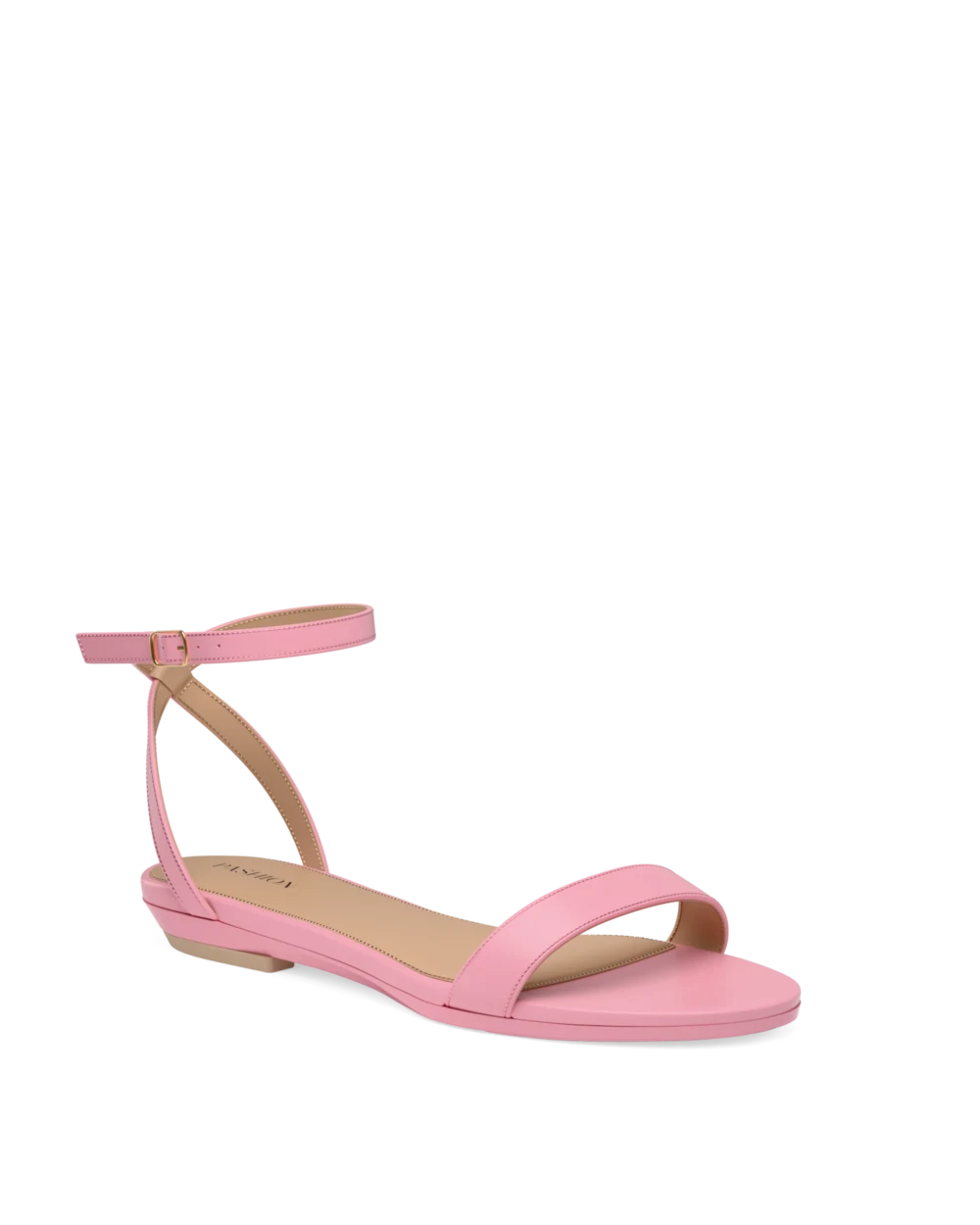Brenna Sandal - Pink Leather 4 Stiletto - Final Sale