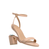 Brenna Sandal - Sand Leather + Block Heel Kit 3 Sand