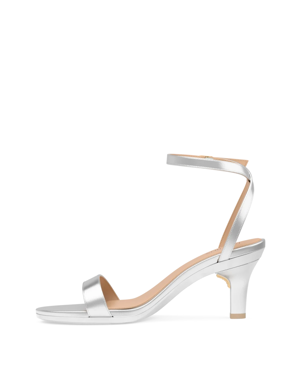Brenna Sandal - Matte Silver 3 Stiletto