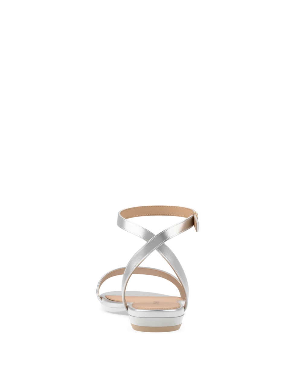 Brenna Sandal - Matte Silver Flat