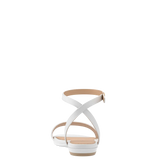Brenna Sandal - White Leather