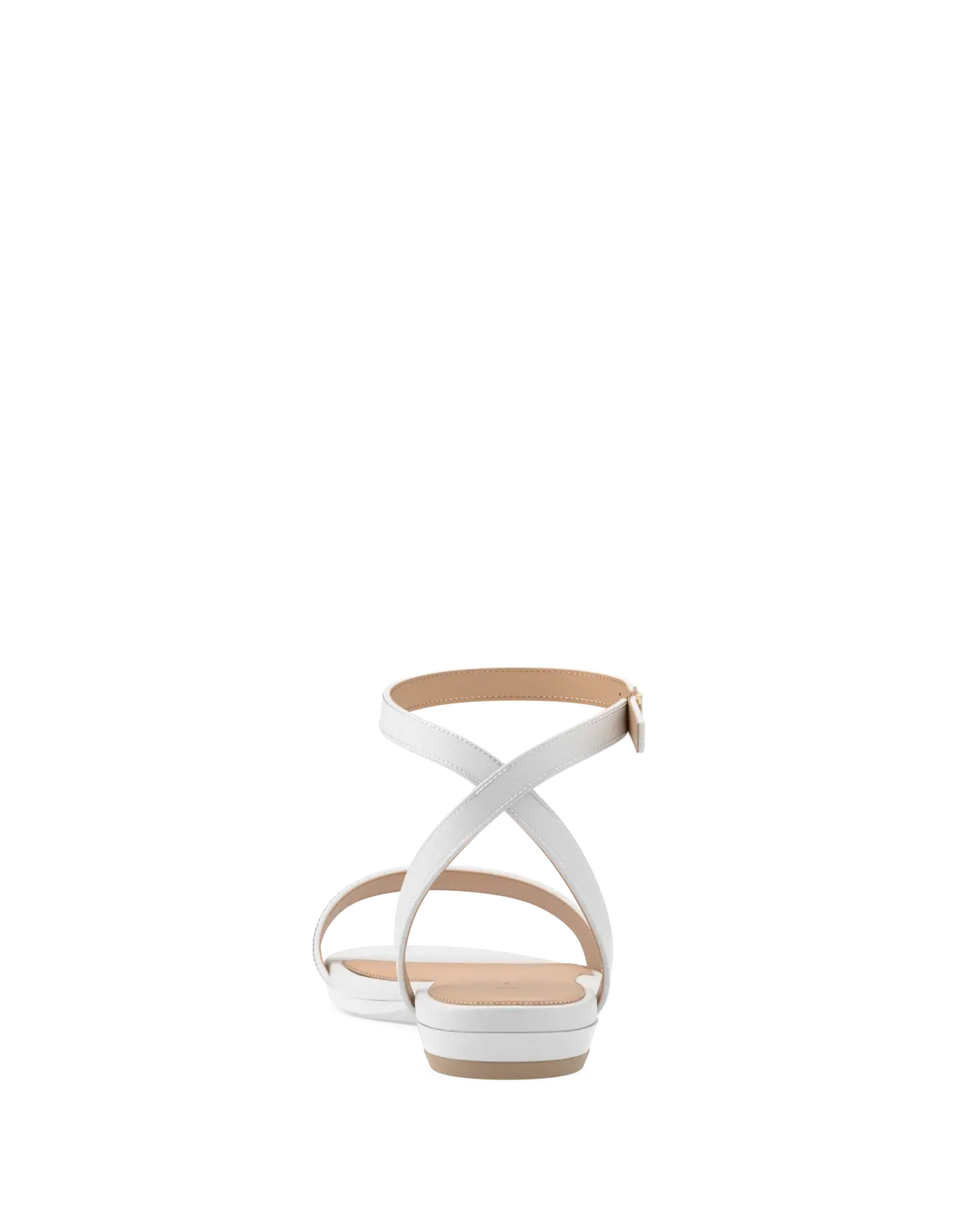 Brenna Sandal - White Leather