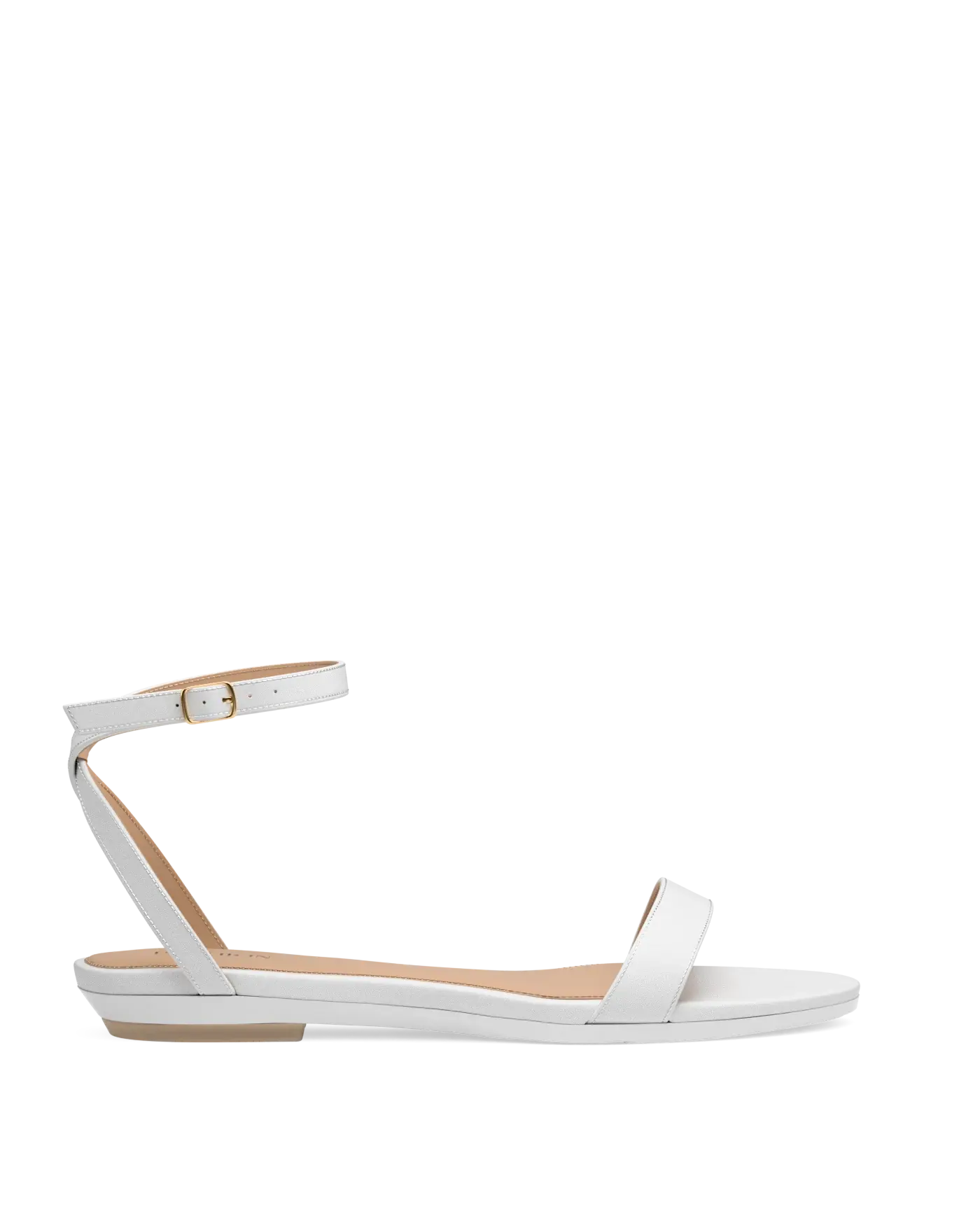 Brenna Sandal - White Leather