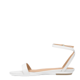 Brenna Sandal - White Leather