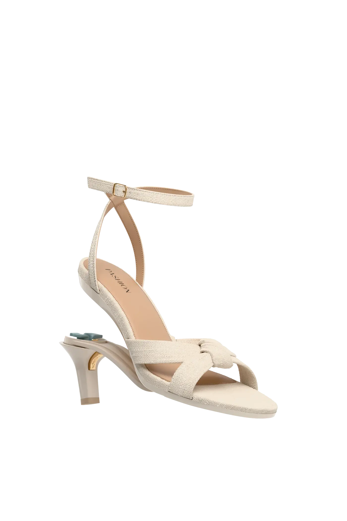 The Brittany - Ivory Linen 3 Stiletto