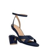 Brittany Sandal - Midnight Denim 3 Block
