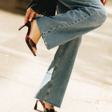 Brooke Sandal Pump - Cherry Mocha Patent 4 Block